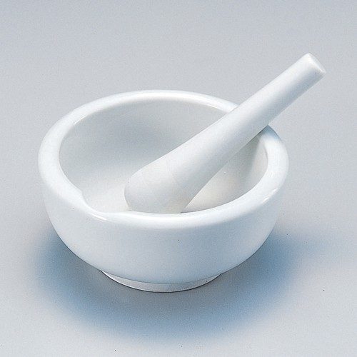 陶瓷乳缽研磨組（缽碗＋研磨棒）