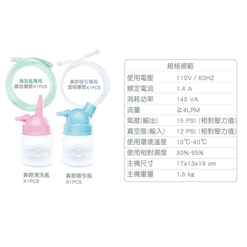 三樂事 Sunlus 熊貝比電動吸鼻器 圖片 4